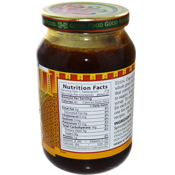 Eden Foods, Organic Traditional Barley Malt Syrup, 1.25 lbs (566 g) - The Supplement Shop