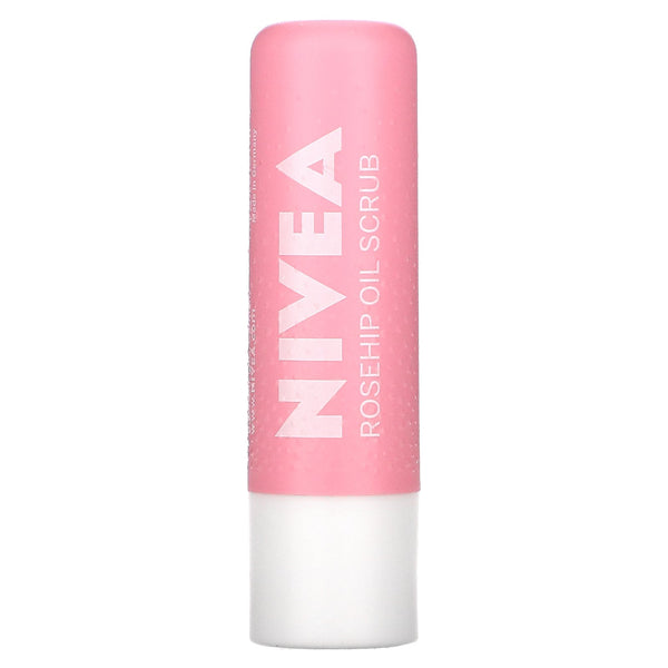 Nivea, Caring Scrub Super Soft Lips, Rosehip Oil + Vitamin E, 0.17 oz (4.8 g) - The Supplement Shop