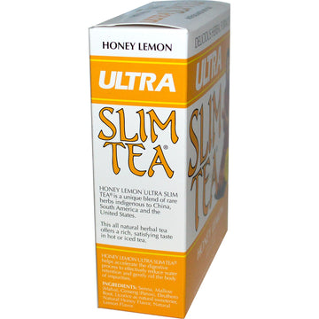 Hobe Labs, Ultra Slim Tea, Honey Lemon, Caffeine Free, 24 Herbal Tea Bags, 1.69 oz (48 g)