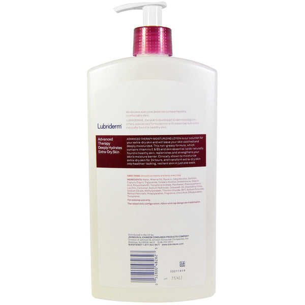 Lubriderm, Advanced Therapy Lotion, Deeply-Hydrates Extra-Dry Skin, 24 fl oz. (709 ml) - The Supplement Shop