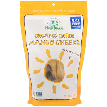 Natierra, Organic Dried, Mango Cheeks, 8 oz (227 g)