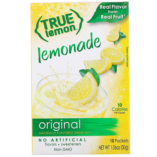 True Citrus, True Lemon, Original Lemonade, 10 Packets, 1.06 oz (30 g) - The Supplement Shop