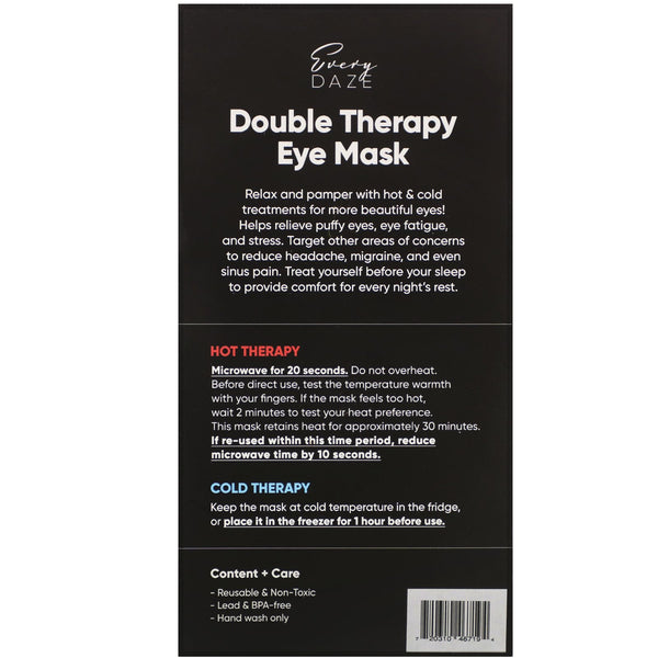 Everydaze, Double Therapy Eye Mask, Diamond, 1 Mask - The Supplement Shop