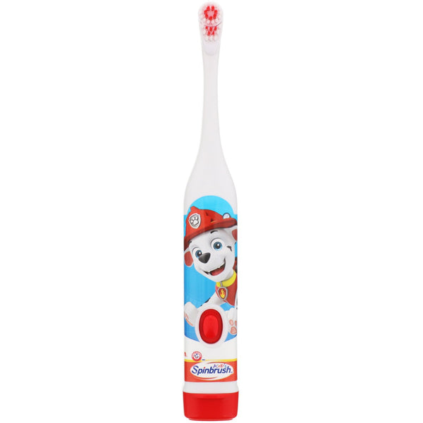 Arm & Hammer, Kid's Spinbrush, Paw Patrol, Soft, 1 Battery Powered Toothbrush - The Supplement Shop