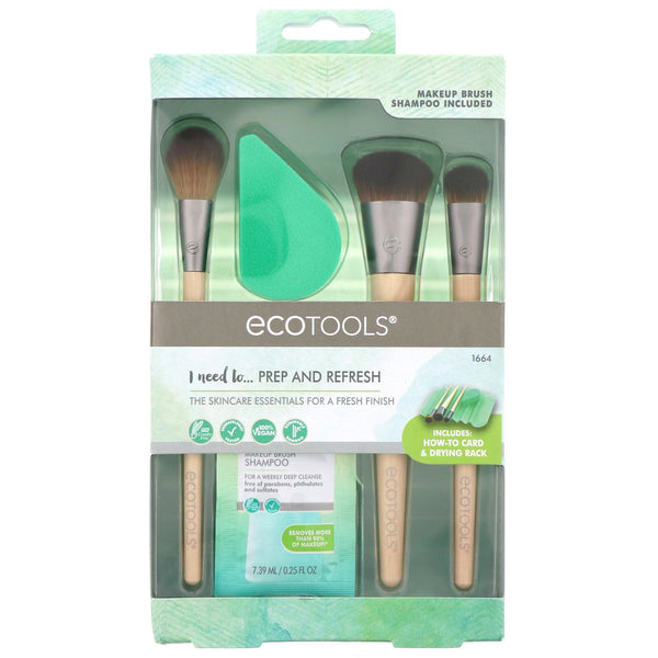 EcoTools, Prep and Refresh Beauty Kit, 6 Piece Kit - The Supplement Shop