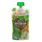 Happy Family Organics, Organics Happy Tot, Love My Veggies, Organic Spinach, Apples, Sweet Potatoes & Kiwi, 4.22 oz (120 g) - The Supplement Shop