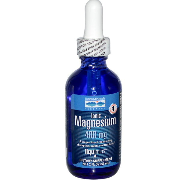 Trace Minerals Research, Ionic Magnesium, 400 mg, 2 fl oz (59 ml) - The Supplement Shop