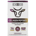 Zhou Nutrition, Collagen Peptides, Hydrolyzed Protein, Unflavored, 15 Stix, 0.39 oz (11 g) Each - The Supplement Shop