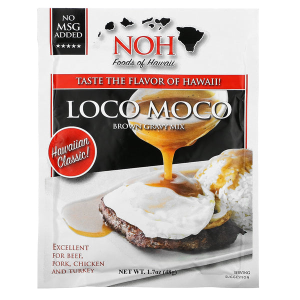 NOH Foods of Hawaii, Loco Moco Brown Gravy Mix, 1.7 oz (48 g) - The Supplement Shop