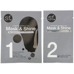 SFGlow, Mask & Shine, Black Diamond Charcoal Modeling Mask, 4 Piece Kit - The Supplement Shop