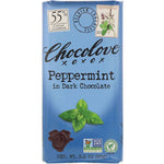 Chocolove, Peppermint in Dark Chocolate, 55% Cocoa, 3.2 oz (90 g) - The Supplement Shop