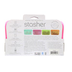 Stasher, Reusable Silicone Food Bag, Snack Size Small, Raspberry, 9.9 fl oz (293.5 ml) - The Supplement Shop