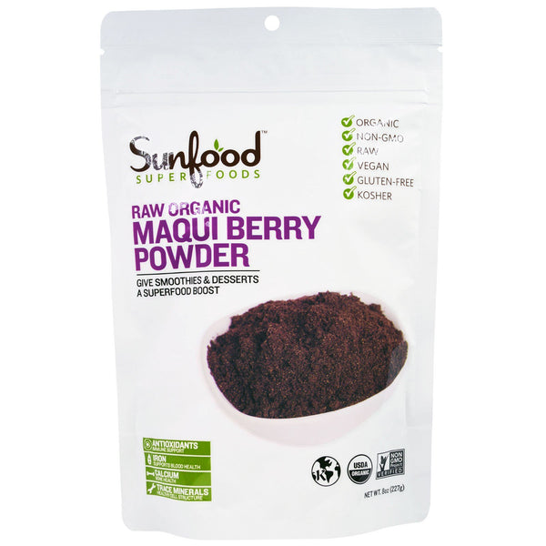 Sunfood, Superfoods, Raw Organic Maqui Berry Powder, 8 oz (227 g) - The Supplement Shop
