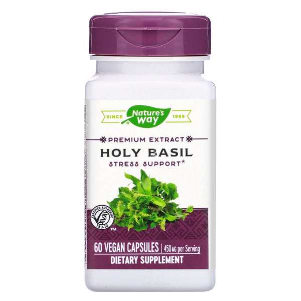 Nature's Way, Holy Basil, 450 mg, 60 Vegan Capsules - The Supplement Shop