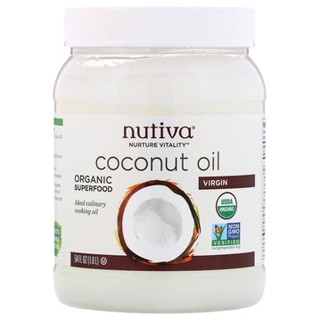 Nutiva, Organic Coconut Oil, Virgin, 54 fl oz (1.6 L)