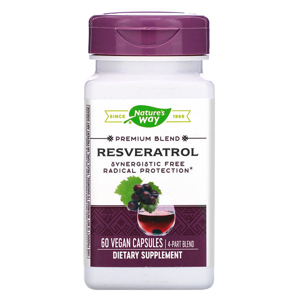 Nature's Way, Resveratrol, 60 Vegan Capsules - The Supplement Shop