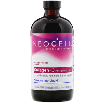 Neocell, Collagen + C Pomegranate Liquid, 4 g, 16 fl oz (473 ml)