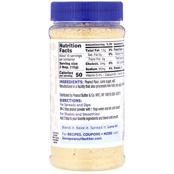 Peanut Butter & Co., Peanut Powder, Original, 6.5 oz (184 g) - The Supplement Shop