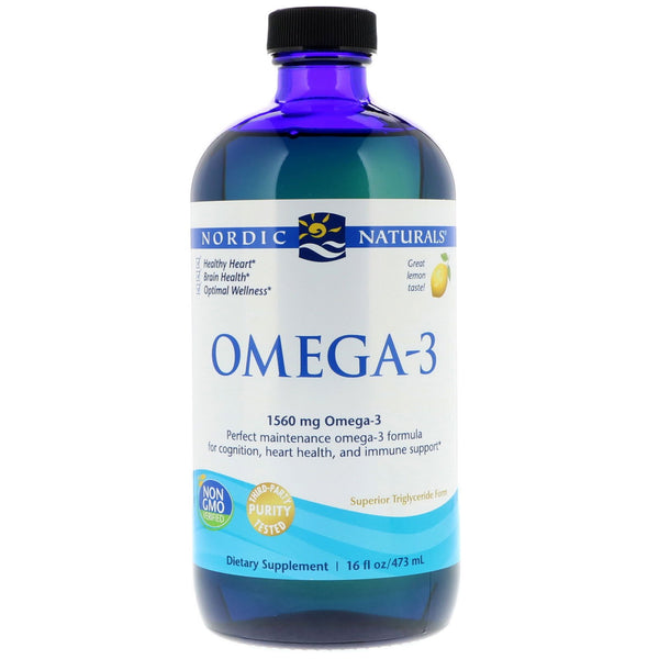 Nordic Naturals, Omega-3, Lemon, 1,560 mg, 16 fl oz (473 ml) - The Supplement Shop
