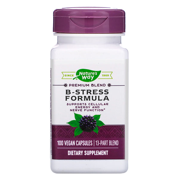 Nature's Way, B-Stress Formula, 100 Vegan Capsules - The Supplement Shop