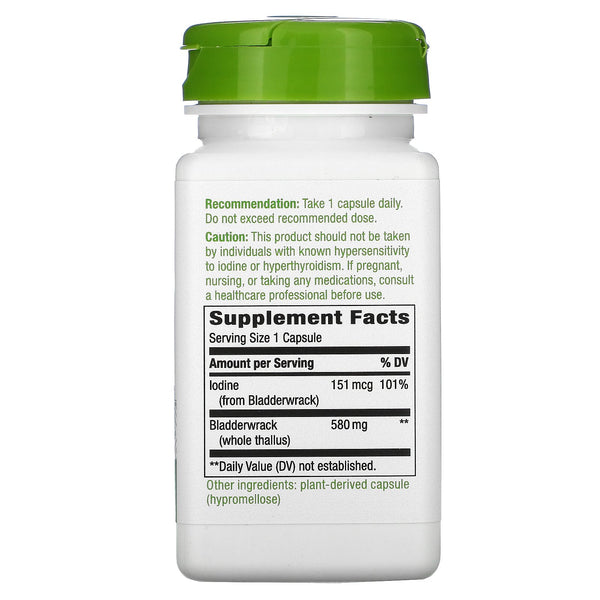Nature's Way, Bladderwrack, 580 mg, 100 Vegan Capsules - The Supplement Shop