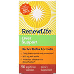 Renew Life, Liver Support, Herbal Detox Formula, 90 Vegetarian Capsules - The Supplement Shop