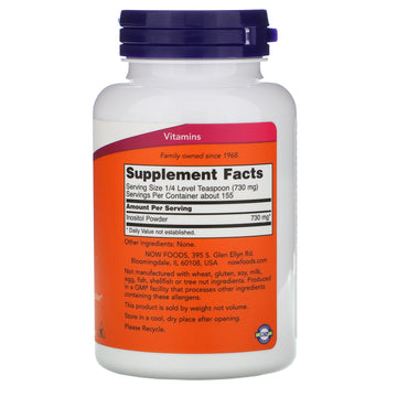 NOW Foods, Inositol Powder, 4 oz (113 g)