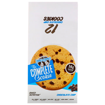 Lenny & Larry's, The Complete Cookie, Chocolate Chip, 12 Cookies, 4 oz (113 g) Each