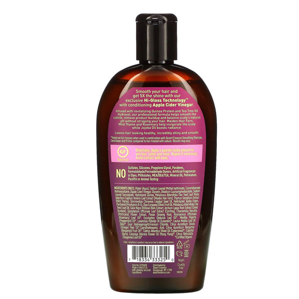 Desert Essence, Smoothing Shampoo, 10 fl oz (296 ml) - The Supplement Shop