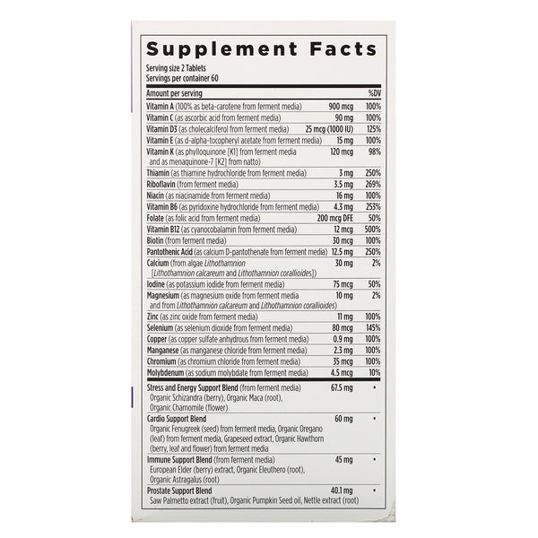 New Chapter, Every Man Multivitamin, 120 Tablets - The Supplement Shop
