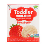 Hot Kid, Toddler Mum-Mum, Organic Rice Biscuits, Strawberry, 12 Packs, 2.12 oz (60 g) - The Supplement Shop