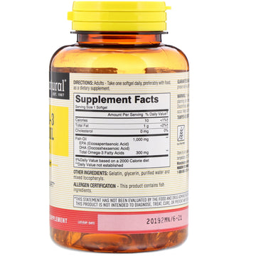 Mason Natural, Fish Oil, 1,000 mg, 120 Softgels
