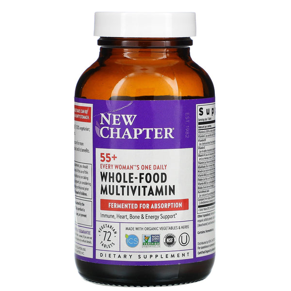 New Chapter, 55+ Every Woman's One Daily, Whole-Food Multivitamin, 72 Vegetarian Tablets - The Supplement Shop
