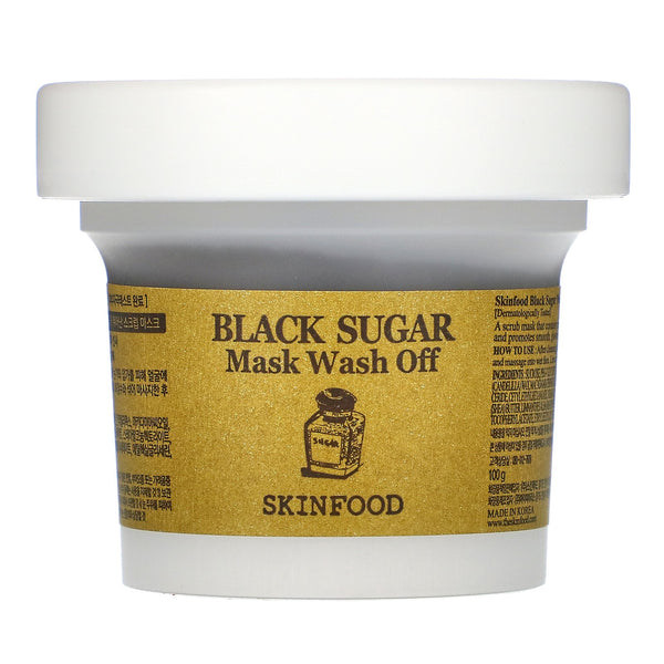 Skinfood, Black Sugar Mask Wash Off, 3.52 oz (100 g) - The Supplement Shop