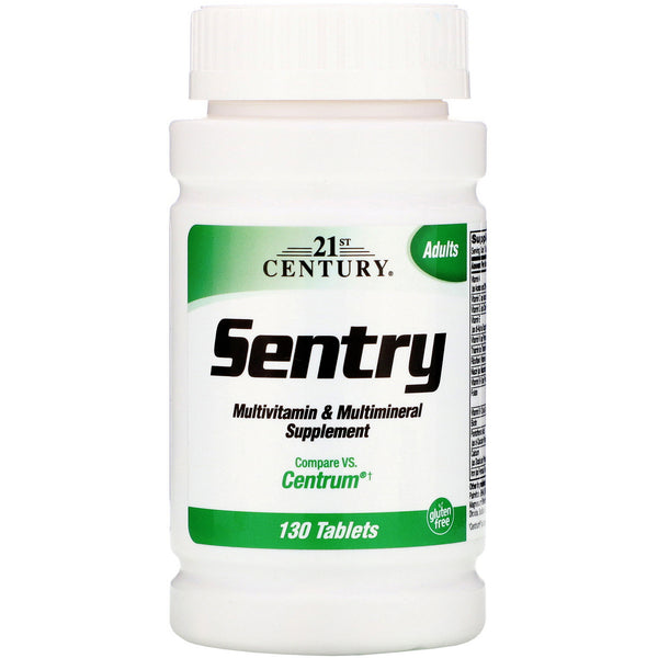 21st Century, Sentry, Multivitamin & Multimineral Supplement, 130 Tablets - The Supplement Shop