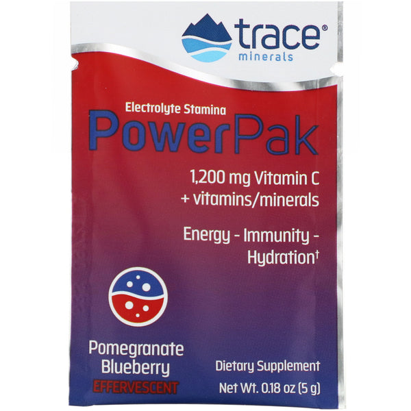Trace Minerals Research, Electrolyte Stamina PowerPak, Pomegranate Blueberry, 30 Packets, 0.18 oz (5 g) Each