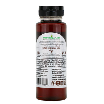 Madhava Natural Sweeteners, Organic Agave, Vanilla, 11.75 oz (333 g)