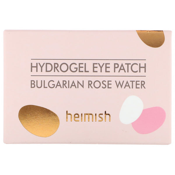 Heimish, Hydrogel Eye Patch, Bulgarian Rose Water, 60 Patches - The Supplement Shop