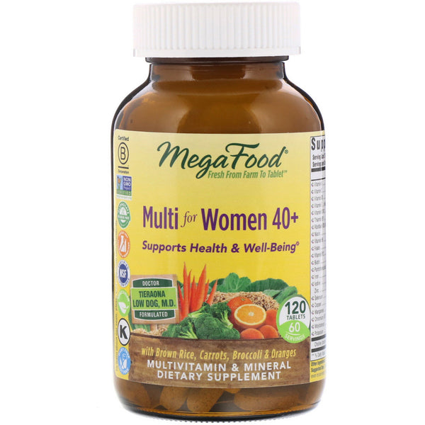 MegaFood, Multi for Women 40+, 120 Tablets - The Supplement Shop