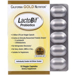 California Gold Nutrition, LactoBif Probiotics, 5 Billion CFU, 10 Veggie Capsules