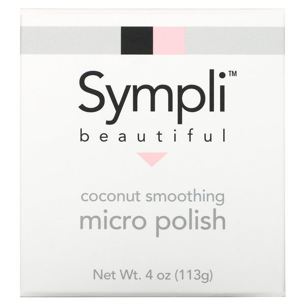 Sympli Beautiful, Coconut Smoothing Micro Polish, 4 oz (113 g) - The Supplement Shop