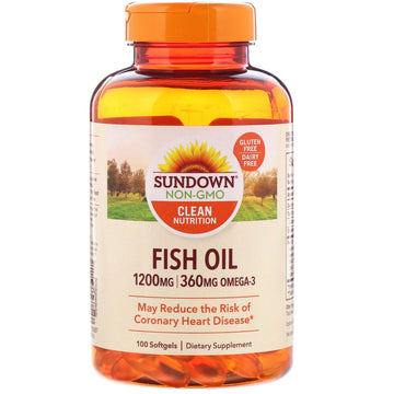 Sundown Naturals, Fish Oil, 1,200 mg, 100 Softgels