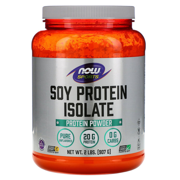 Now Foods, Sports, Soy Protein Isolate, Natural Unflavored, 2 lbs (907 g) - The Supplement Shop