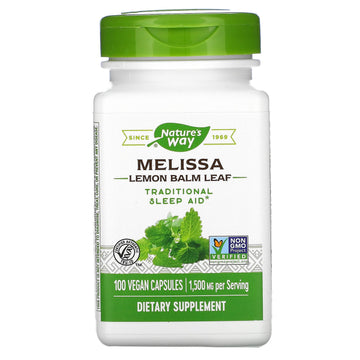 Nature's Way, Melissa, Lemon Balm Leaf, 1,500 mg, 100 Vegan Capsules