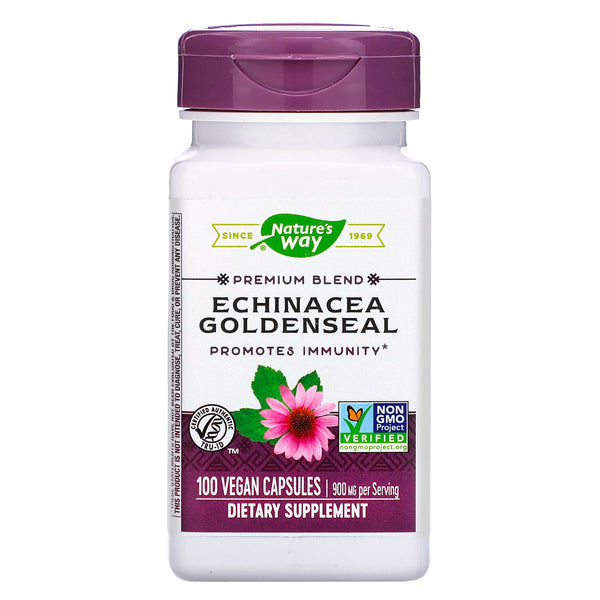 Nature's Way, Echinacea Goldenseal, 900 mg, 100 Vegan Capsules - The Supplement Shop