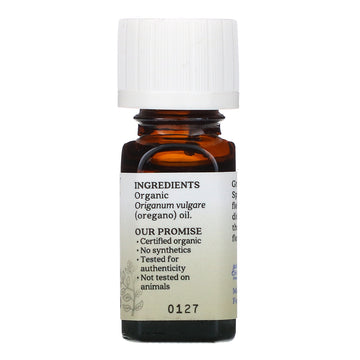 Aura Cacia, Pure Essential Oil, Organic Oregano, 0.25 fl oz (7.4 ml)