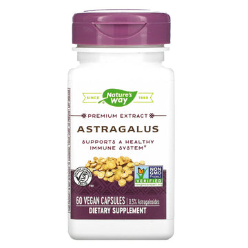 Nature's Way, Astragalus, Premium Extract, 250 mg, 60 Vegan Capsules