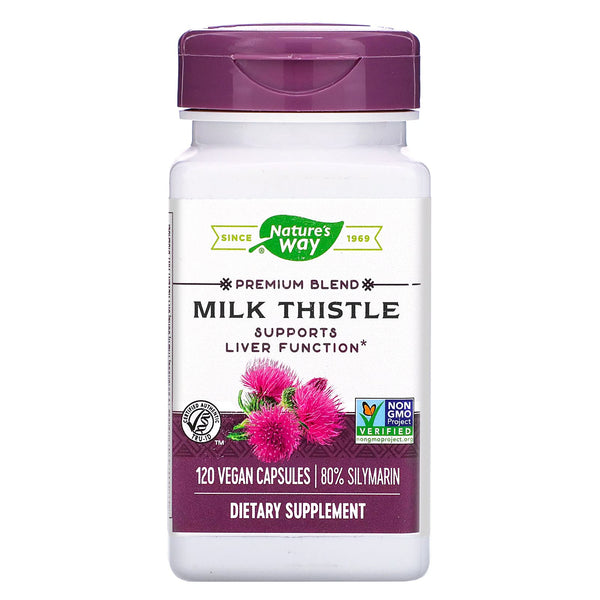 Nature's Way, Milk Thistle, Standardized, 120 Vegan Capsules - The Supplement Shop