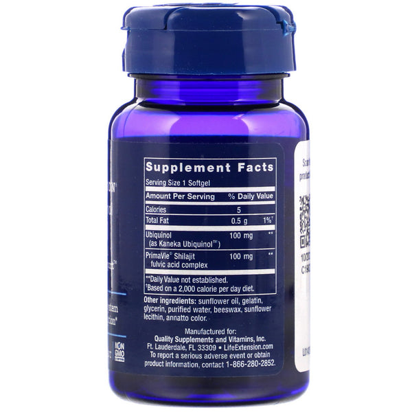 Life Extension, Super Ubiquinol CoQ10 with Enhanced Mitochondrial Support, 100 mg, 60 Softgels - The Supplement Shop