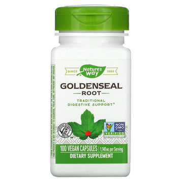 Nature's Way, Goldenseal Root, 1,140 mg (per 2 capsule serving), 100 Vegan Capsules